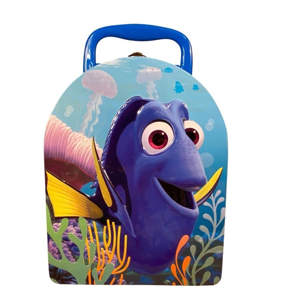 Disney Pixar Dory Lunch Box Metal Working Clasp Tin Box